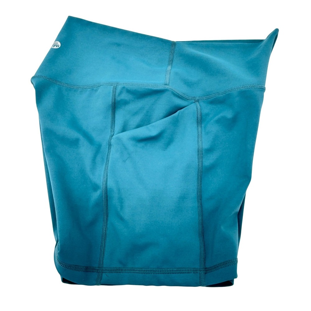 Senita Athletics Teal Sports Bra Shorts Set Womens Small Workout Yoga Gym Pocket - Picture 7 of 12